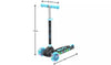 Evo Eclipse Kids 3 Wheel Scooter - Blue/Pink