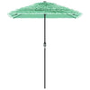 Garden Parasol with Steel Green 300x200x250 G3U7