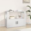 Gecheer Sideboard Buffet Cabinet White 80x30x60 Engineered Wood Side O6C4