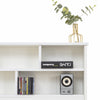 White Wooden Double Size Bed Pine Wood Bed Frame with Storage Drawer & Shelves