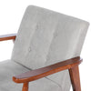 Armchair Stylish Modern Living Room Accent Chair Wood Frame Armchair Light Grey