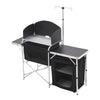 Portable Folding Camping Kitchen Cabinet Storage Work Table Picnic BBQ Outdoor