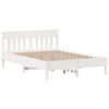 Bed Frame with Headboard White 160x200 Solid Wood Pine F1W9
