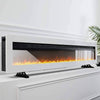 50" Widescree Led Freestanding Electric Wall Mounted Fire Place Fireplace Heater
