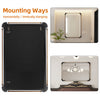 Rustic Industrial Metal Pipe Wall Mirror HD Make up Mirror Vertical / Horizontal