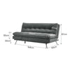 Luxury Upholstered 3 Seater Convertible Sofa Bed Recliner Sleeper Chaise Lounger