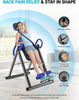 300LBS Foldable Gravity Inversion Table Neck Back Fitness Inverter Blue