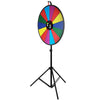 VEVOR 24" Tabletop Color Prize Wheel 14 Slots Dry Erase Show Fortune Spinning