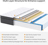 10 inch Deep 5FT King Size Mattress Medium Firm Breathable Memory Foam 150x200cm