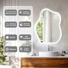 LUVODI Cloud LED Bathroom Mirror with Lights Anit-Fog, Dimmable, Memory Function
