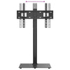 SVV Corner TV Stand 1-Tier for 32-65 Inch Black