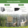 Goat Sheep Horse Heavy-Duty Wall-Mounted Hay Rack 2-in-1 Hay & Grain Feeder