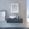 LED Illuminated Bathroom Mirror Cabinet with Sensor Lights Wall Mounted 600x700