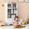 Wooden Bookcase 4-Tier Shelving Freestanding Storage Cabinet Display Organizer