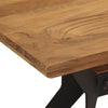 Dining Bench Seat Chair Seating Solid Wood Acacia and Steel