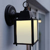 Vintage Wall Light Iron Metal Lantern Lamp with Glass Shade Cover Indoor Outdoor