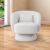 Luxury Teddy Fleece Swivel Accent Tub Chair Fireside Armchair Lounge Sofa+Pillow