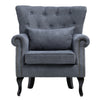 Leisure Single Sofa Armchair Modern Wing Back Chesterfield Button Accent Chair