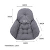 Large Garden Swing Seat Hanging Chair Basket Egg Shape Rattan with Matching Pad
