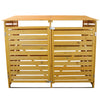 Wheelie Bin Storage Double Wooden Store Outdoor Garden Dustbin Shed Free Kit