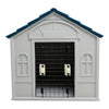 Large Plastic Dog Kennel Pet House Weatherproof Indoor Outdoor Animal Shelter