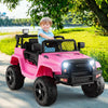 Electric Kids Ride On Car 12V Ride On Truck with Remote Control-Pink