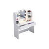 White Dressing Table with LED Hollywoo Mirror Modern Makeup Desk Vanity Table UK