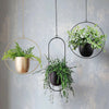 Metal Hanging Planter Basket Wall Ceiling Plant Flower Pot Holder Office Decor