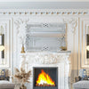 Venetian Wall Mirror – Elegant Decorative Silver Mirror with Embedded Crystals