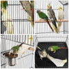 Open Top Large Metal Rolling Bird Cage for Budgie Parrot Canary Cockatiel 139cm