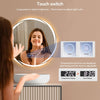 Illuminat LED Bathroom Mirror with Lights Demister Touch Sensor Wall Anti-fog