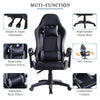 Executive Racing Gaming Chair Faux Leather Computer Desk Chair Swivel Adjustable