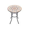 Mosaic Bistro Set Outdoor Patio Garden Furniture Dining Set Table Folding Chairs