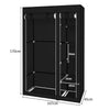 67" Tall Fabric Wardrobe Portable Closet With Hanging Rail Storage Shelving
