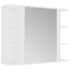 3 Piece Bathroom Furniture Set White Chipboard G0D8