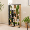 Costway 120cm Tall Bookshelf Modern Geometric Bookcase Book Storage Organizer
