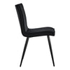 4PCs Dining Chairs Velvet Padded Seat Metal Legs Kitchen Chair Home Office Set