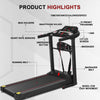 Treadmill Electric Massager & Incline Foldable Motorized Running Machine Home UK