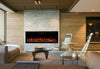 2025 50 INCH WIDE LED FLAMES BLACK GLASS TRUFLAME™ WALL MOUNTED ELECTRIC FIRE