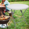 Round 80cm Folding Camping Dining Table Outdoor Garden Patio BBQ Drinks Serving