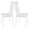 KITCHEN 2-4 SEATS DINING ROOM CHROME GLASS ROUND DINNER TABLE AND 2 CHAIRS SET