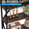 70.9 Inch Industrial Bookshelf, 6-Tier Tall Etagere Bookcase with Open Shelve
