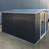 LIFELOOK Garden Shed With Air Vent Doors Outdoor Steel Apex Roof Tool Foundation