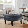 Round Large Coffee Table Low Tea Stand Side Stool Chair Padded Pouf Footstool UK