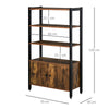 Multifunctional Bookshelf Storage Cabinet Bookcase w/ Display Shelves & Cupboard