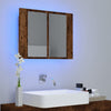 Gecheer Bathroom Mirror Cabinet, Bathroom Storage Shelf with Mirror and W6T6