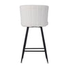2x Barstools Kitchen Breakfast Bar Stool Teddy Fleece Padded Seat Counter Chair