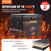 Fireproof Document Box 2000℉ w/ Lock File Storage Waterproof Document Bag