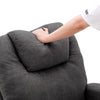 Electric 8 Point Massage Fabric Riser & Recliner Chair Heated Sofa Armchair Grey
