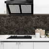 Coffee Marble Textured Countertop Adhesive Sticker Table Wall Cabinet Wallpaper